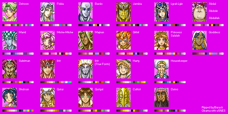 Arabian Nights: Sabaku no Seirei Ou (JPN) - Portraits