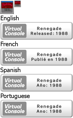 Virtual Console - Renegade