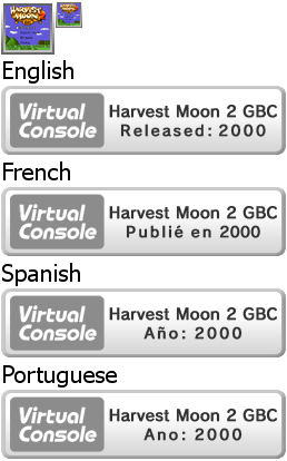 Virtual Console - Harvest Moon 2