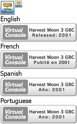 Virtual Console - Harvest Moon 3