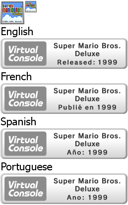 Virtual Console - Super Mario Bros. Deluxe