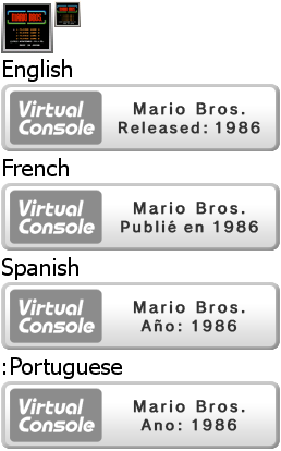 Virtual Console - Mario Bros.