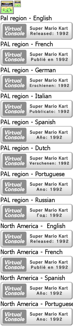 Virtual Console - Super Mario Kart