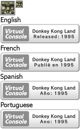 Virtual Console - Donkey Kong Land