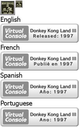 Virtual Console - Donkey Kong Land III