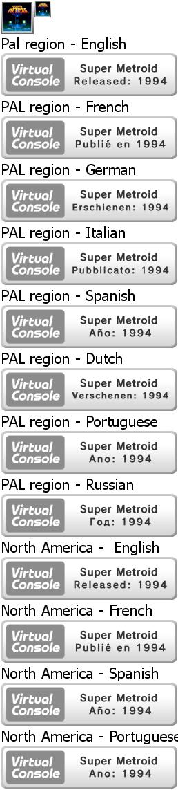 Virtual Console - Super Metroid