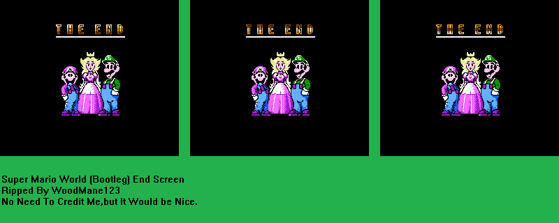 Super Mario World (Bootleg) - The End Screen