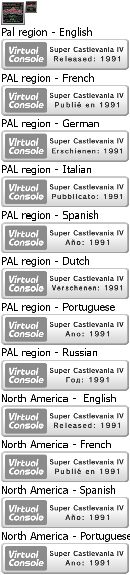 Virtual Console - Super Castlevania IV