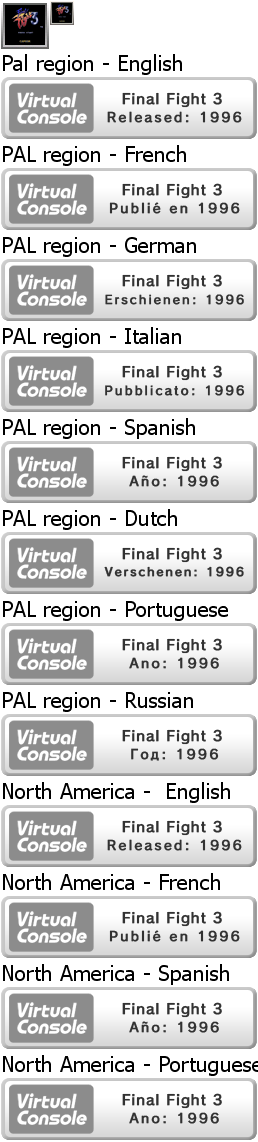 Virtual Console - Final Fight 3