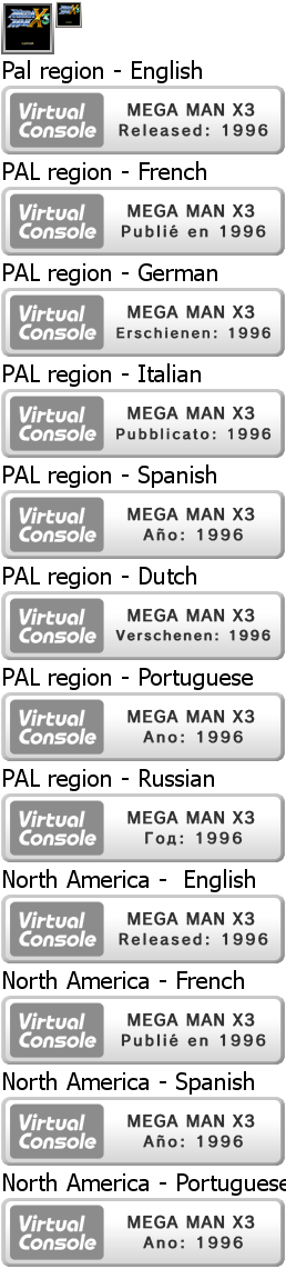 Virtual Console - Mega Man X3