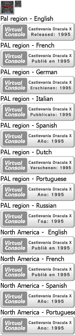 Virtual Console - Castlevania Dracula X
