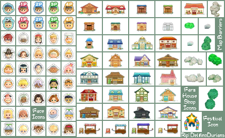 Harvest Moon: A New Beginning - Map Icons