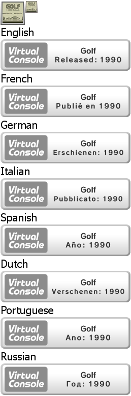 Virtual Console - Golf