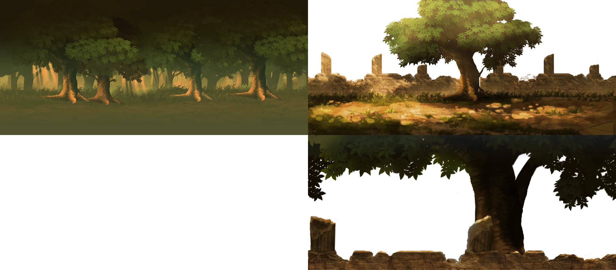 Plains (Sunset, Wall, Forest)