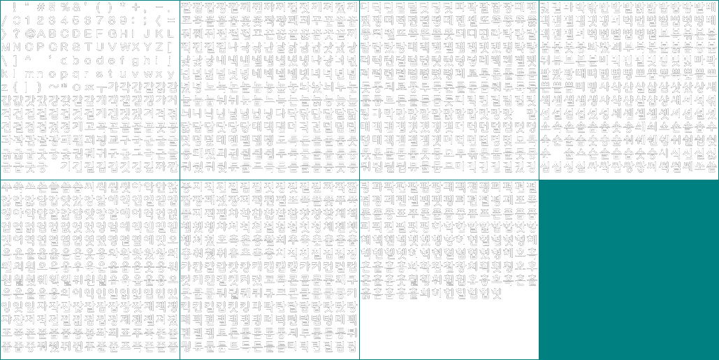 SimCity Creator - Font (Korean)