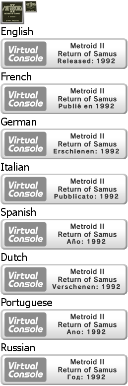Virtual Console - Metroid II Return of Samus
