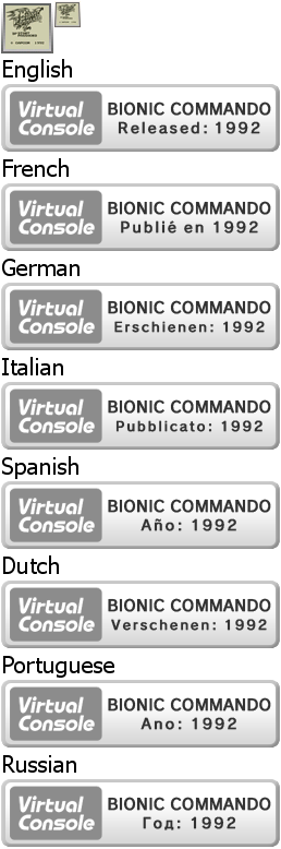 Virtual Console - BIONIC COMMANDO