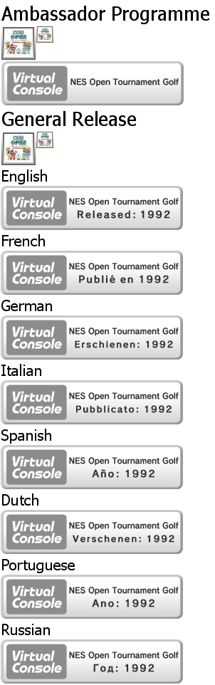 NES Open Tournament Golf