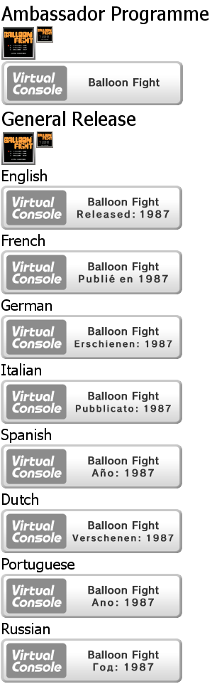 Virtual Console - Balloon Fight