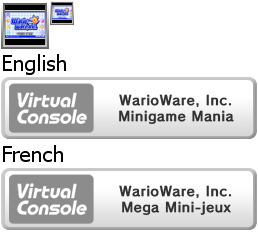 Virtual Console - WarioWare, Inc. Minigame Mania