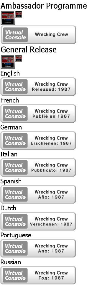 Virtual Console - Wrecking Crew