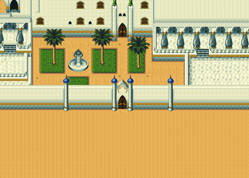 Arabian Nights: Sabaku no Seirei Ou (JPN) - Palace / Mini Palace (Exterior)