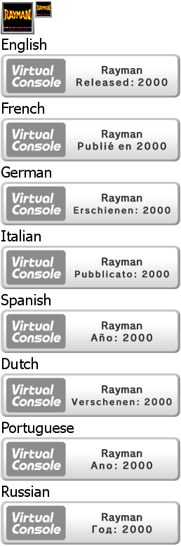 Virtual Console - Rayman