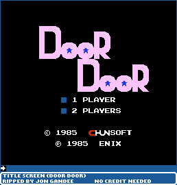 Door Door (JPN) - Title Screen
