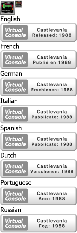 Virtual Console - Castlevania