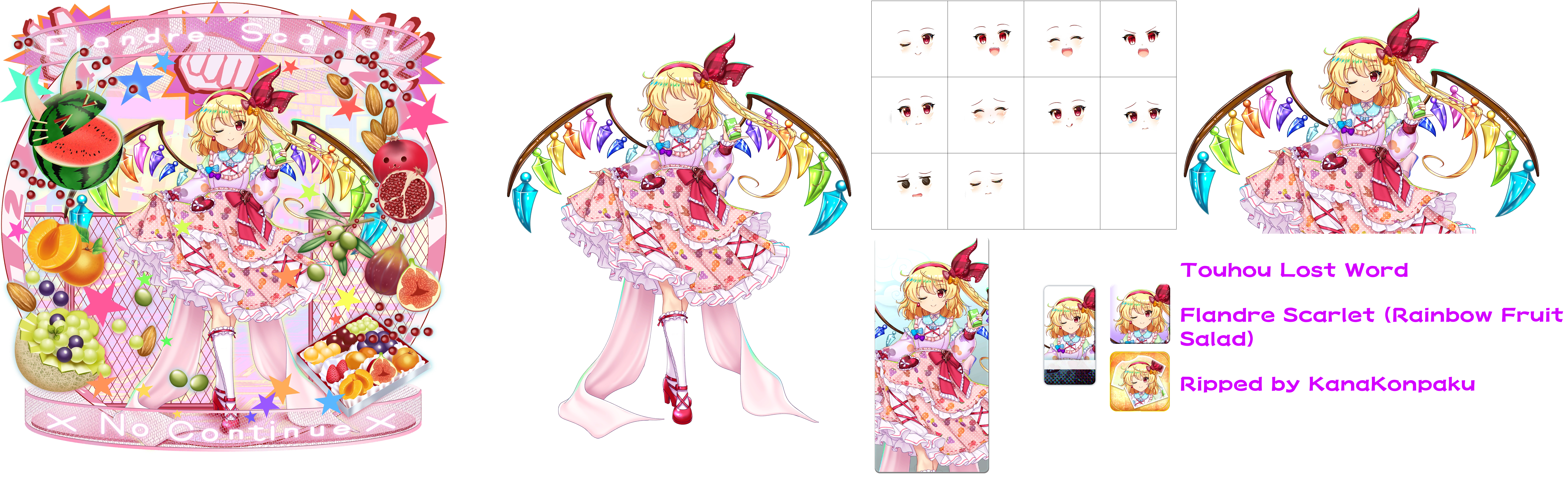 Flandre Scarlet (Rainbow Fruit Salad)