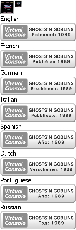 GHOSTS'N GOBLINS