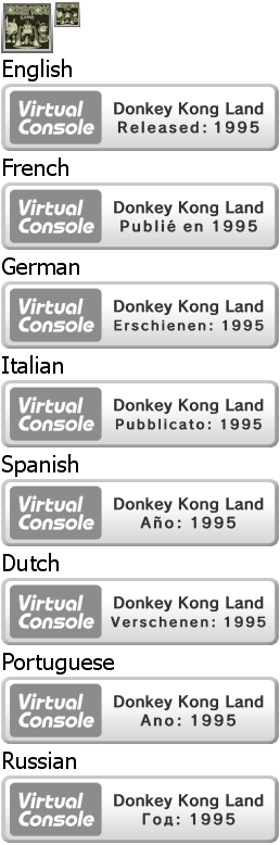 Virtual Console - Donkey Kong Land