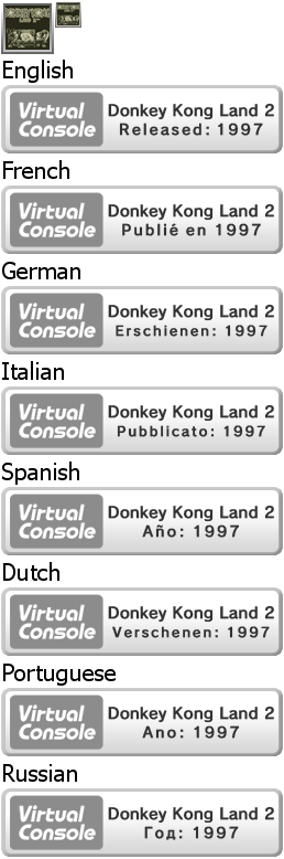 Virtual Console - Donkey Kong Land 2
