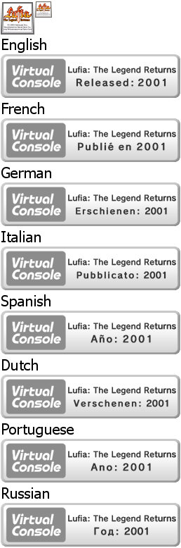 Virtual Console - Lufia: The Legend Returns