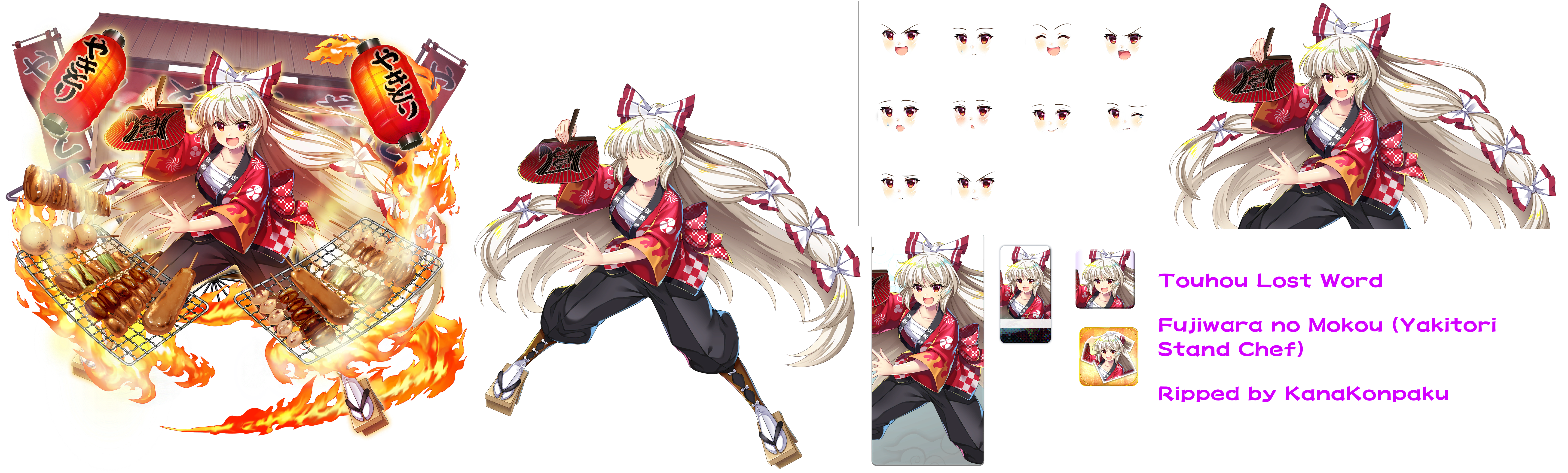 Fujiwara no Mokou (Yakitori Stand Chef)