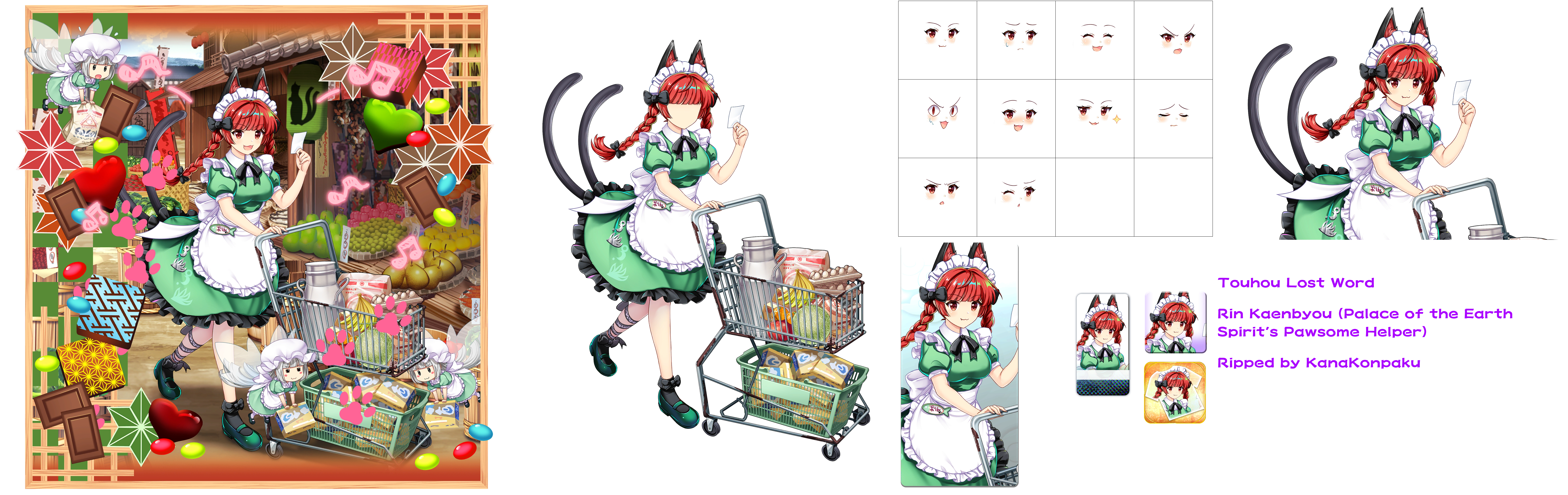 Touhou LostWord - Rin Kaenbyou (Palace of the Earth Spirits' Pawsome Helper)