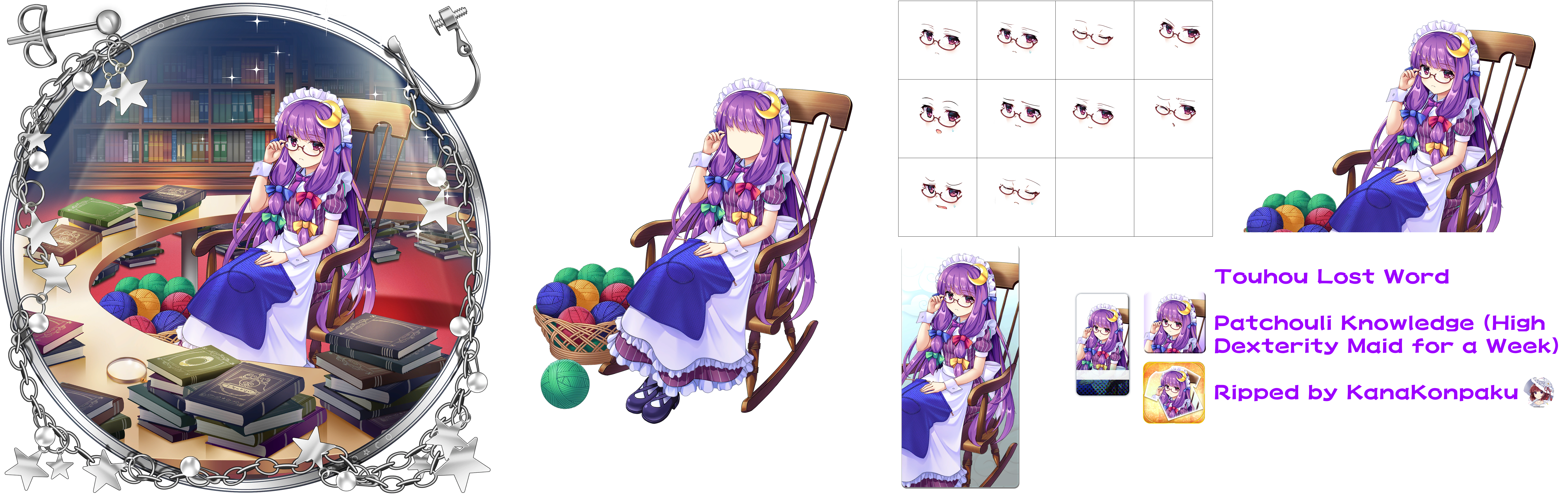 Touhou LostWord - Patchouli Knowledge (High Dexterity Maid for a Week)