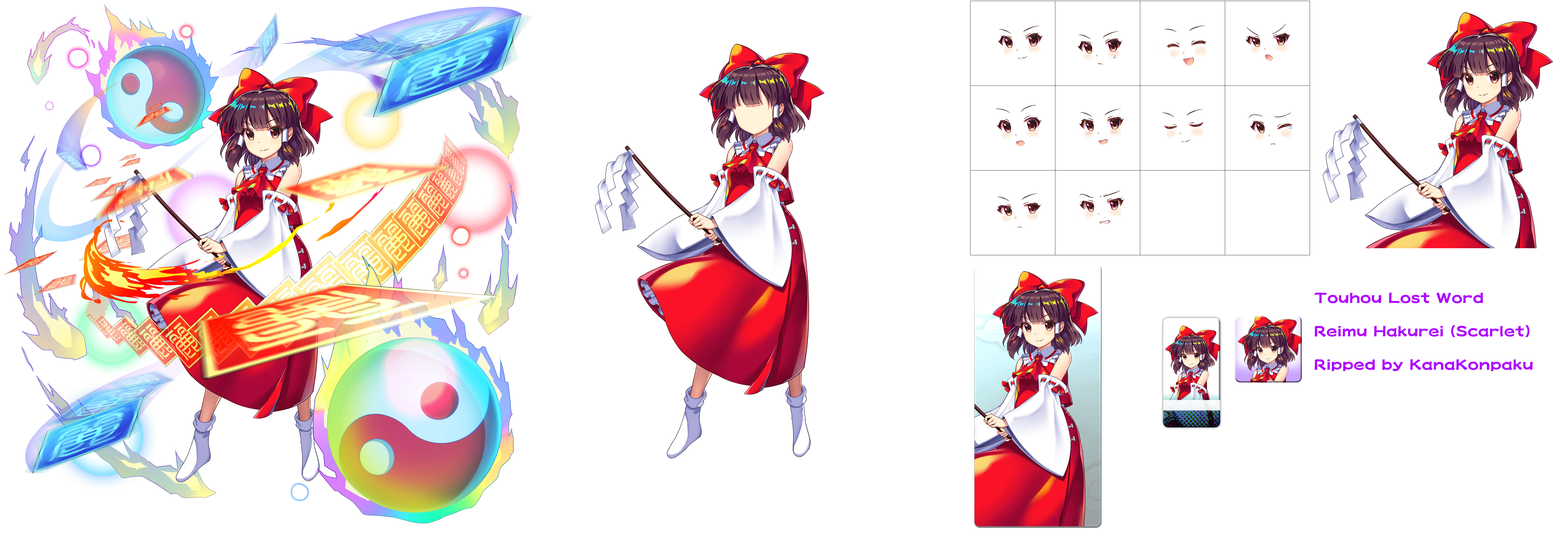 Touhou LostWord - Reimu Hakurei (Scarlet)