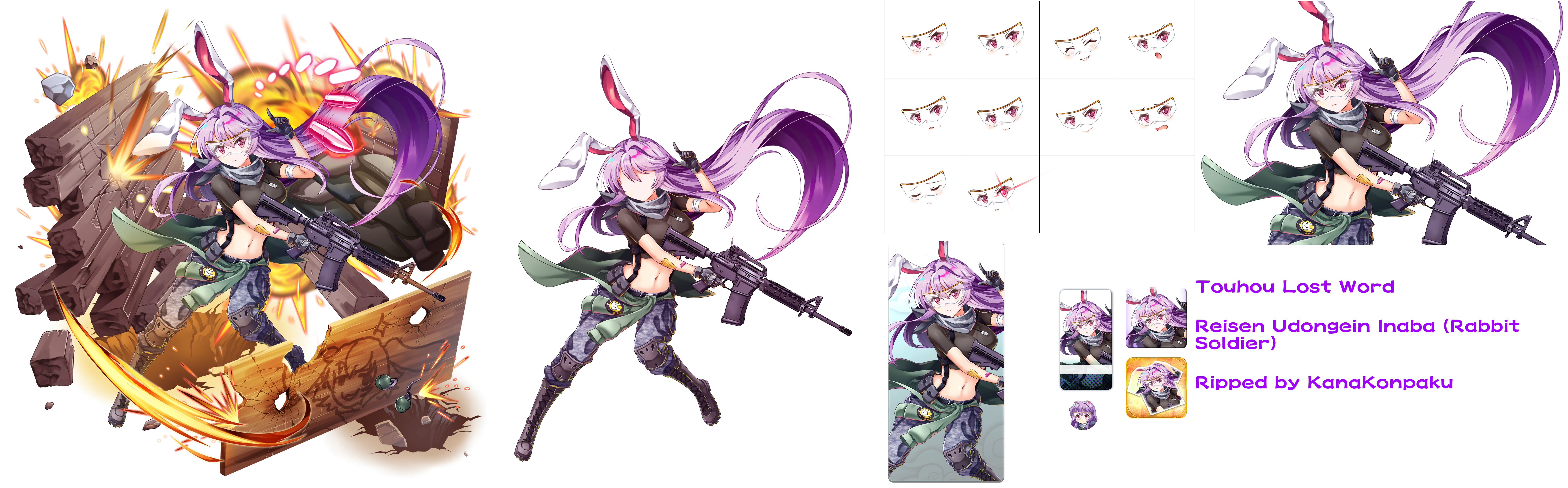 Touhou LostWord - Reisen Udongein Inaba (Rabbit Soldier)