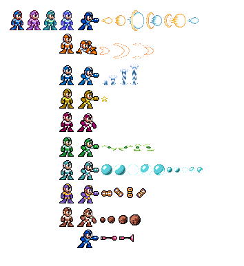 Mega Man 5 Weapons (Wily Wars-Style)