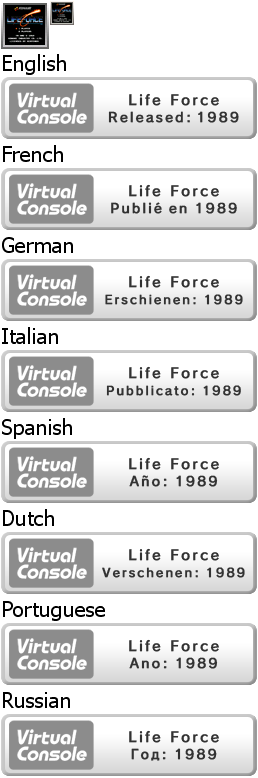 Virtual Console - Life Force