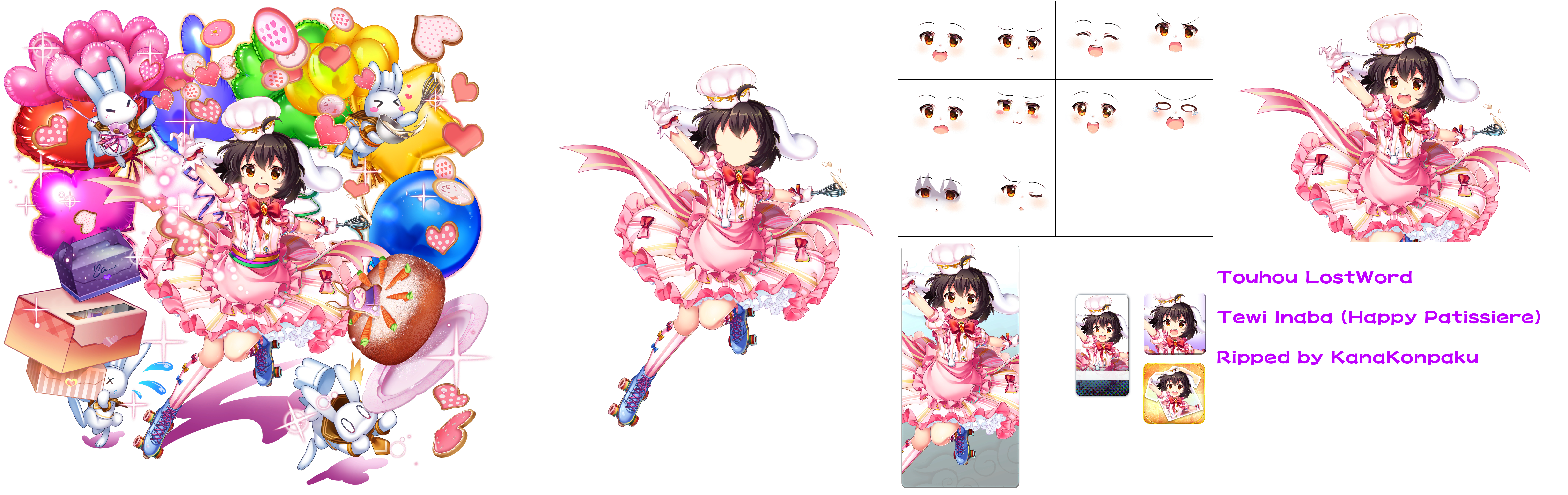 Touhou LostWord - Tewi Inaba (Happy Patissiere)