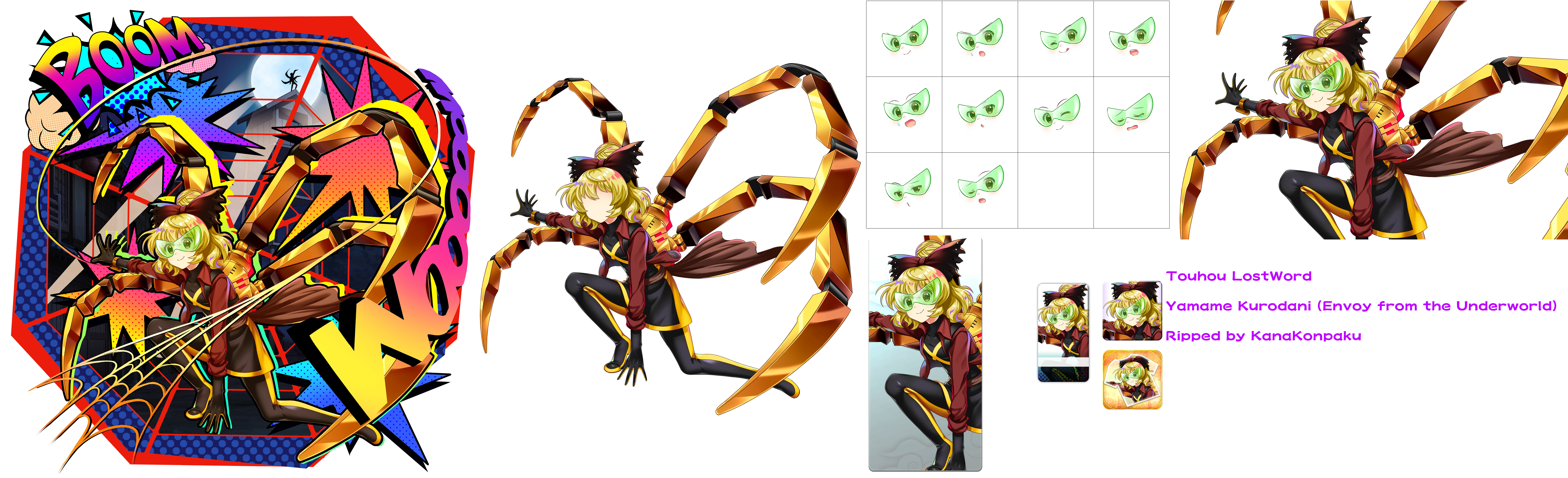 Touhou LostWord - Yamame Kurodani (Envoy from the Underworld)
