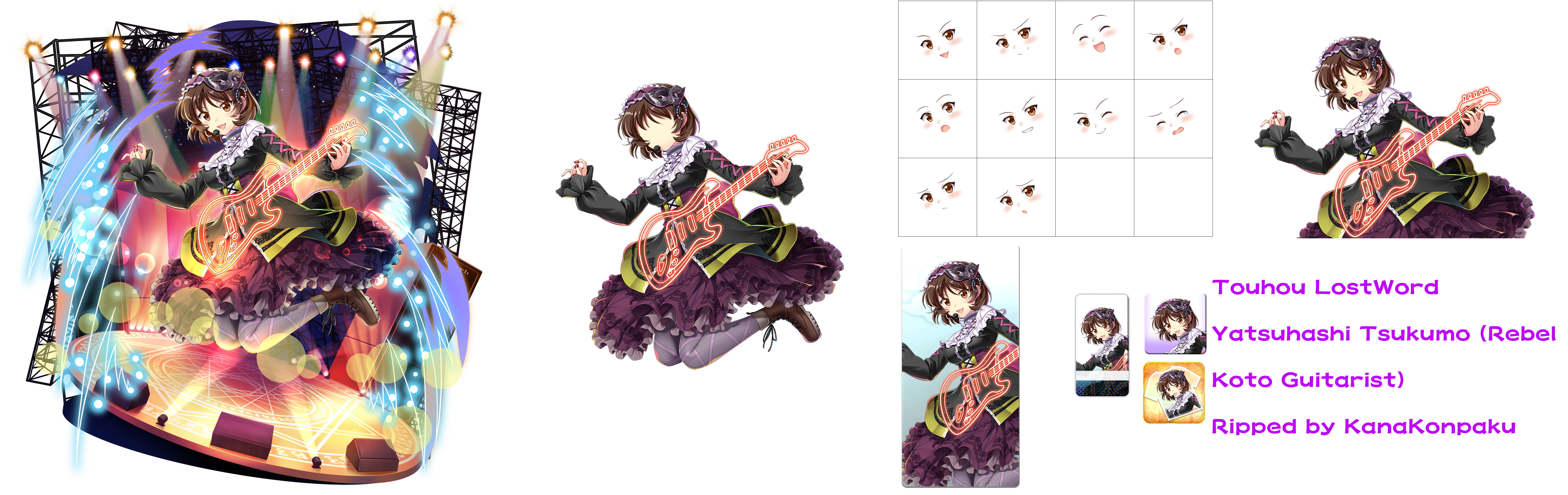 Touhou LostWord - Yatsuhashi Tsukumo (Rebel Koto Guitarist)