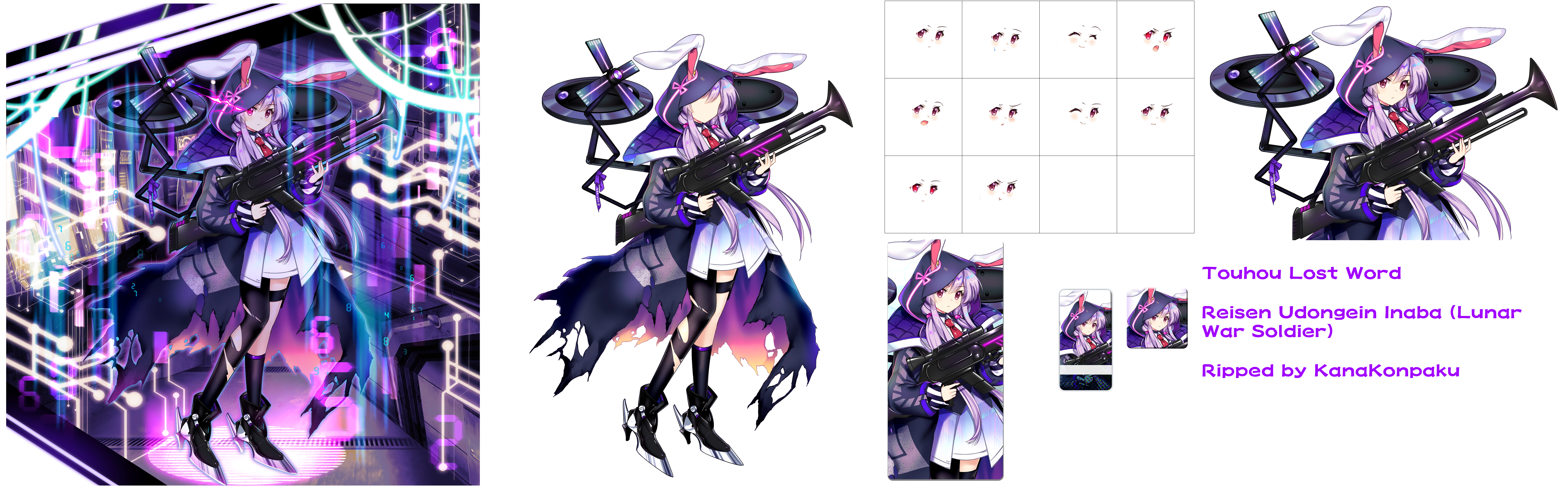 Touhou LostWord - Reisen Udongein Inaba (Lunar War Soldier)