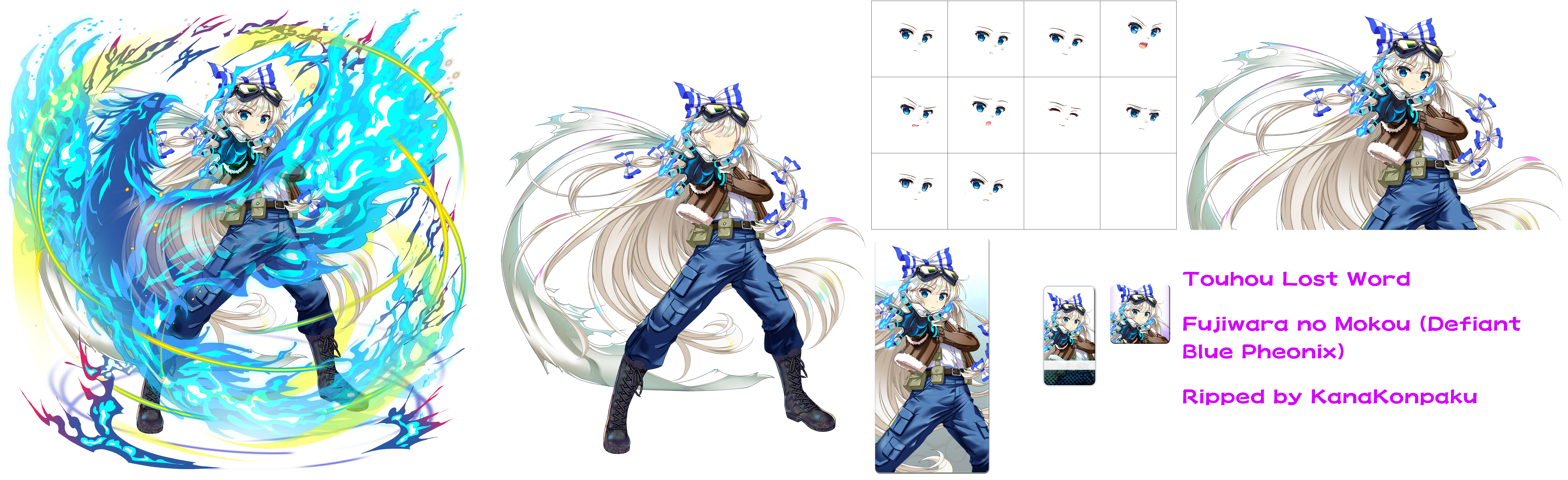 Fujiwara no Mokou (Defiant Blue Phoenix)