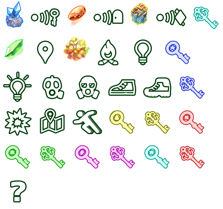 Brave Dungeon: The Meaning of Justice - Seama Crafting Icons