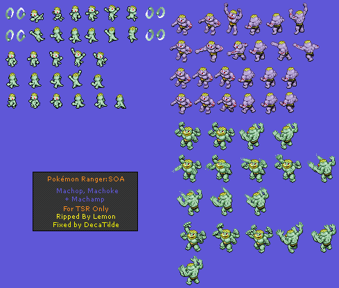 Pokémon Ranger 2: Shadows of Almia - Machop, Machoke & Machamp