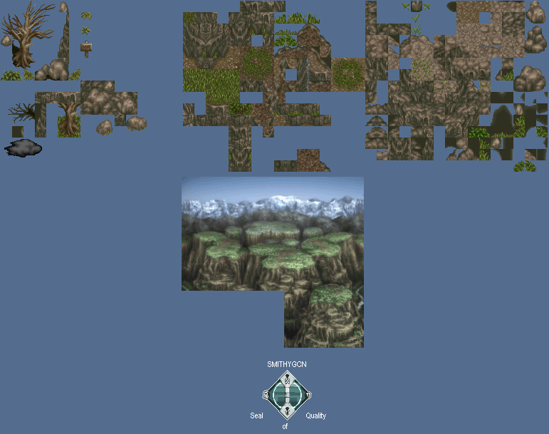 Tales of Phantasia (JPN) - Mountain Pass Tileset