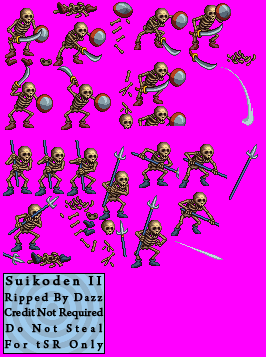 PlayStation - Suikoden 2 - Skeletons - The Spriters Resource